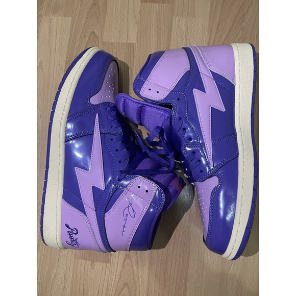 Reves Paris x Air Kiy 85 Hi Purple Runtz 420 Edition Size Men 12 Shoes Leather